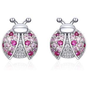 Vintage Sapphire Ladybug Earrings